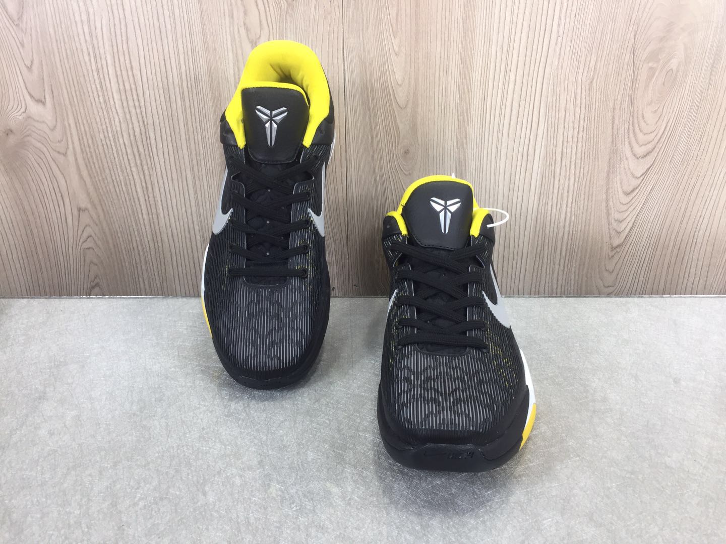 New Nike Kobe Bryant VII Black Yellow Shoes